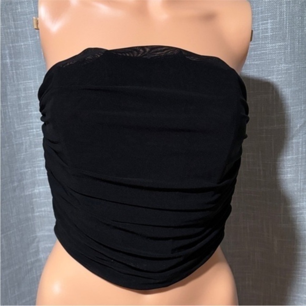 Elegant Black Strapless Top